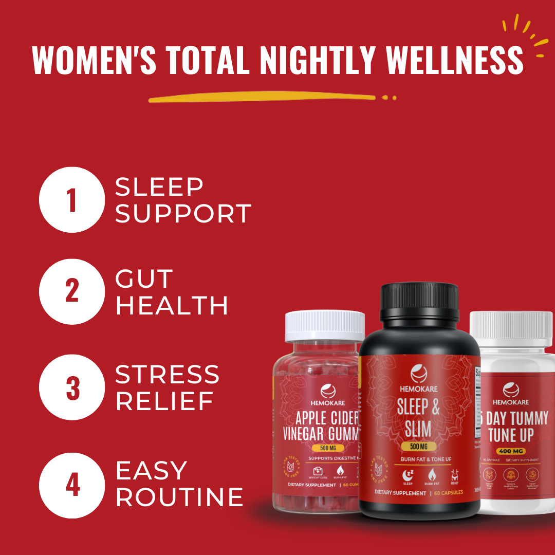Clean Sleep System – Evening Detox & Gut Support Trio