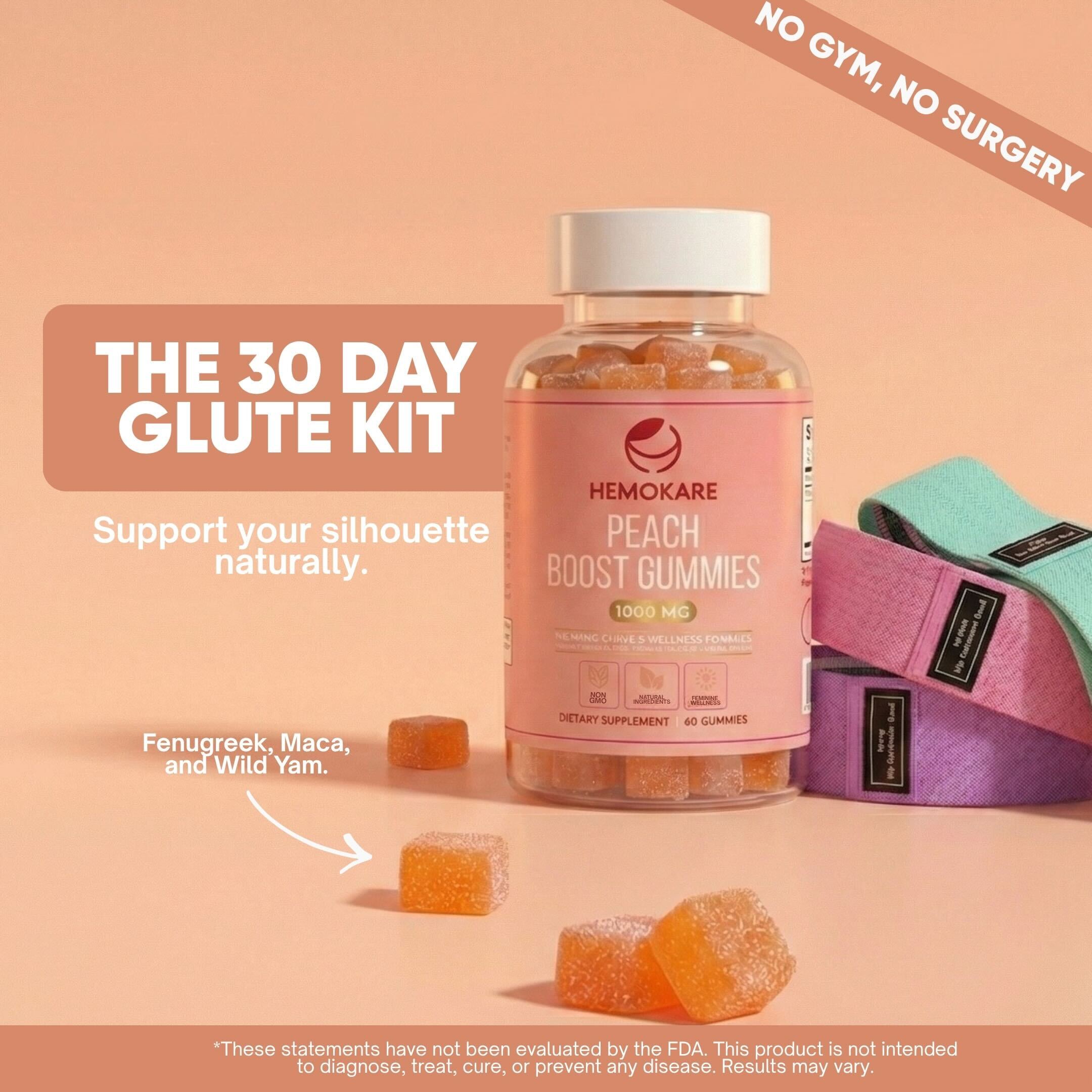 Peach Boost Gummies – Body Confidence Support