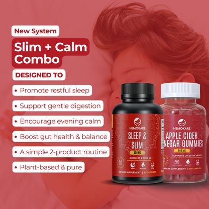 Slim + Calm Combo – Nighttime Wellness & Digestion Duo