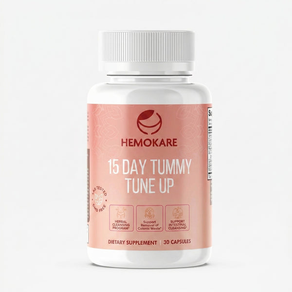 15-Day Tummy Tune-Up – 400mg Herbal Cleanse Capsules