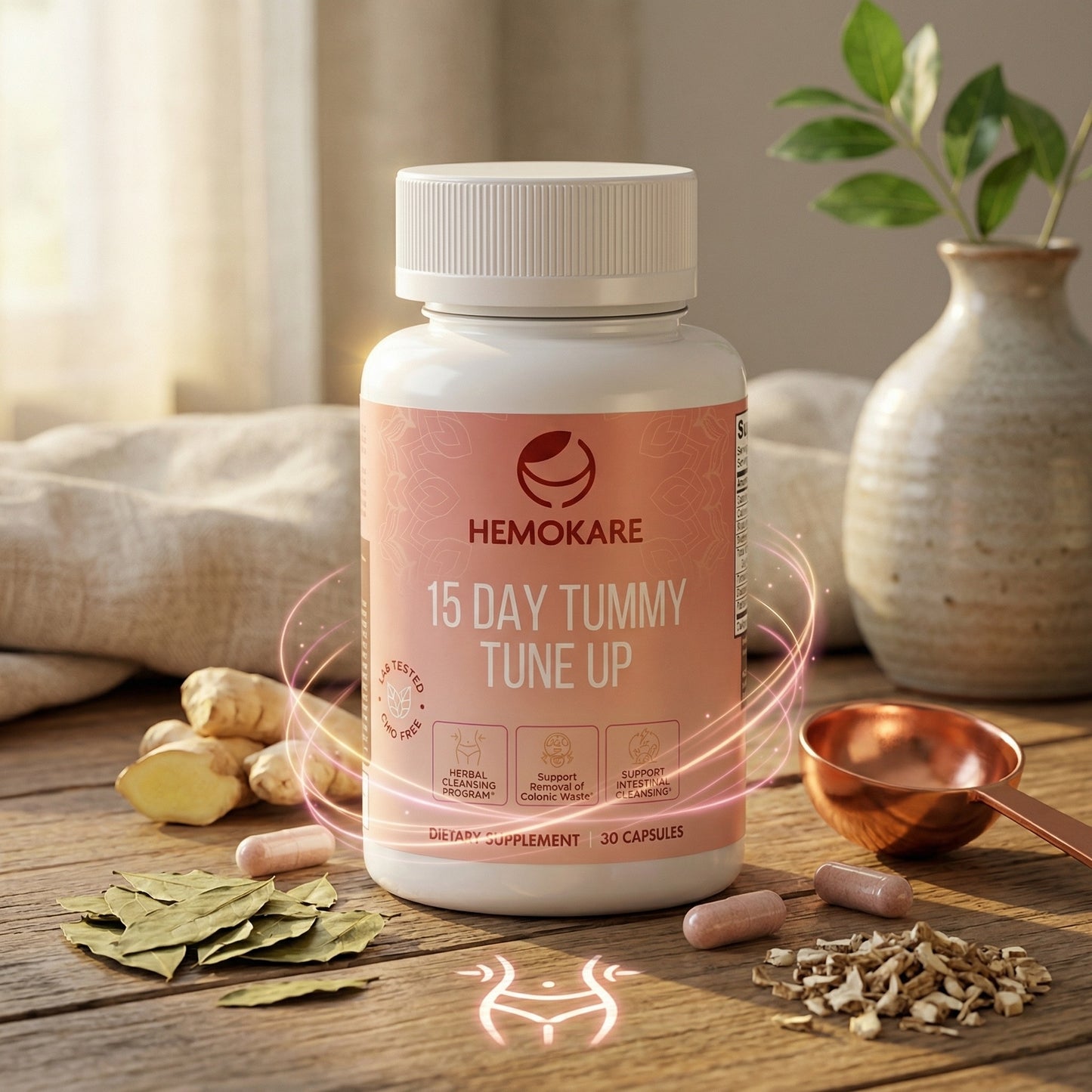 15-Day Tummy Tune-Up – 400mg Herbal Cleanse Capsules