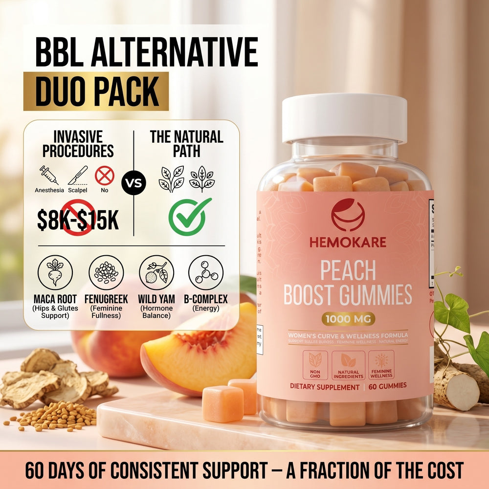 The Snatched Bundle — Peach Boost Gummies (2 Bottles)