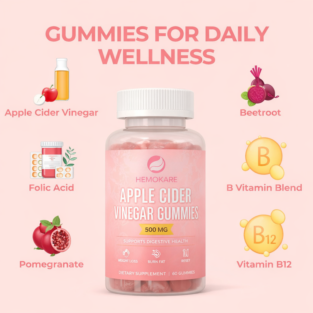 Apple Cider Vinegar Gummies – Daily Detox &amp; Balance Support