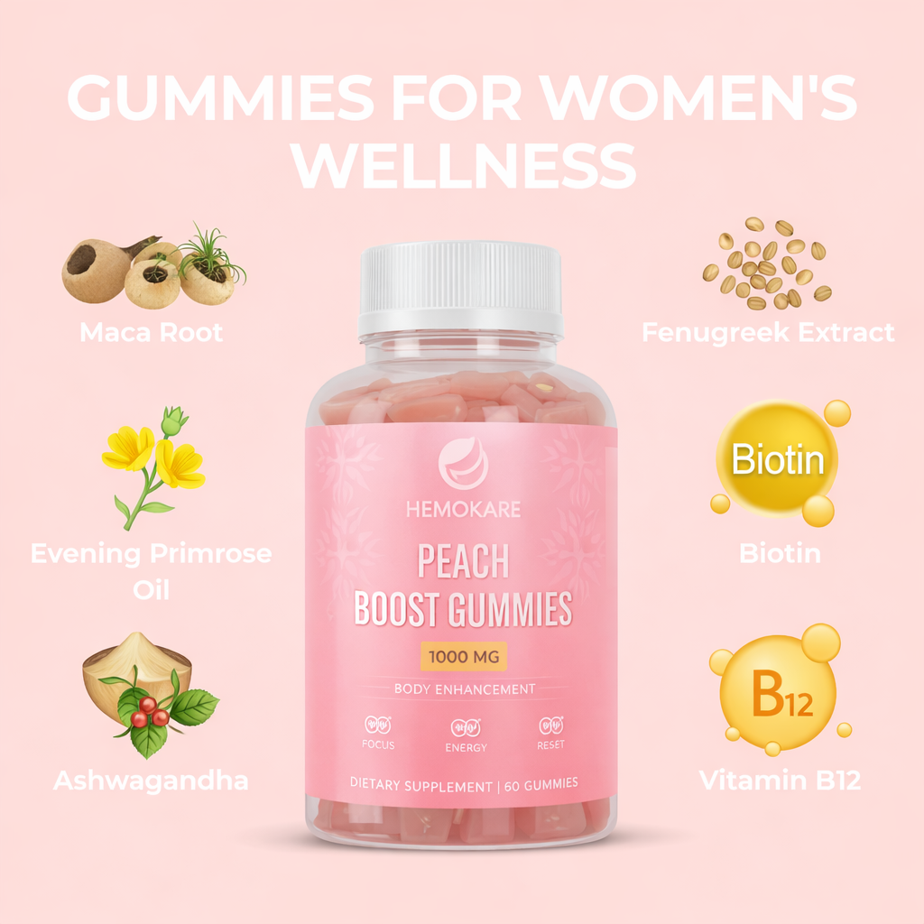 Peach Boost Gummies – Body Confidence Support