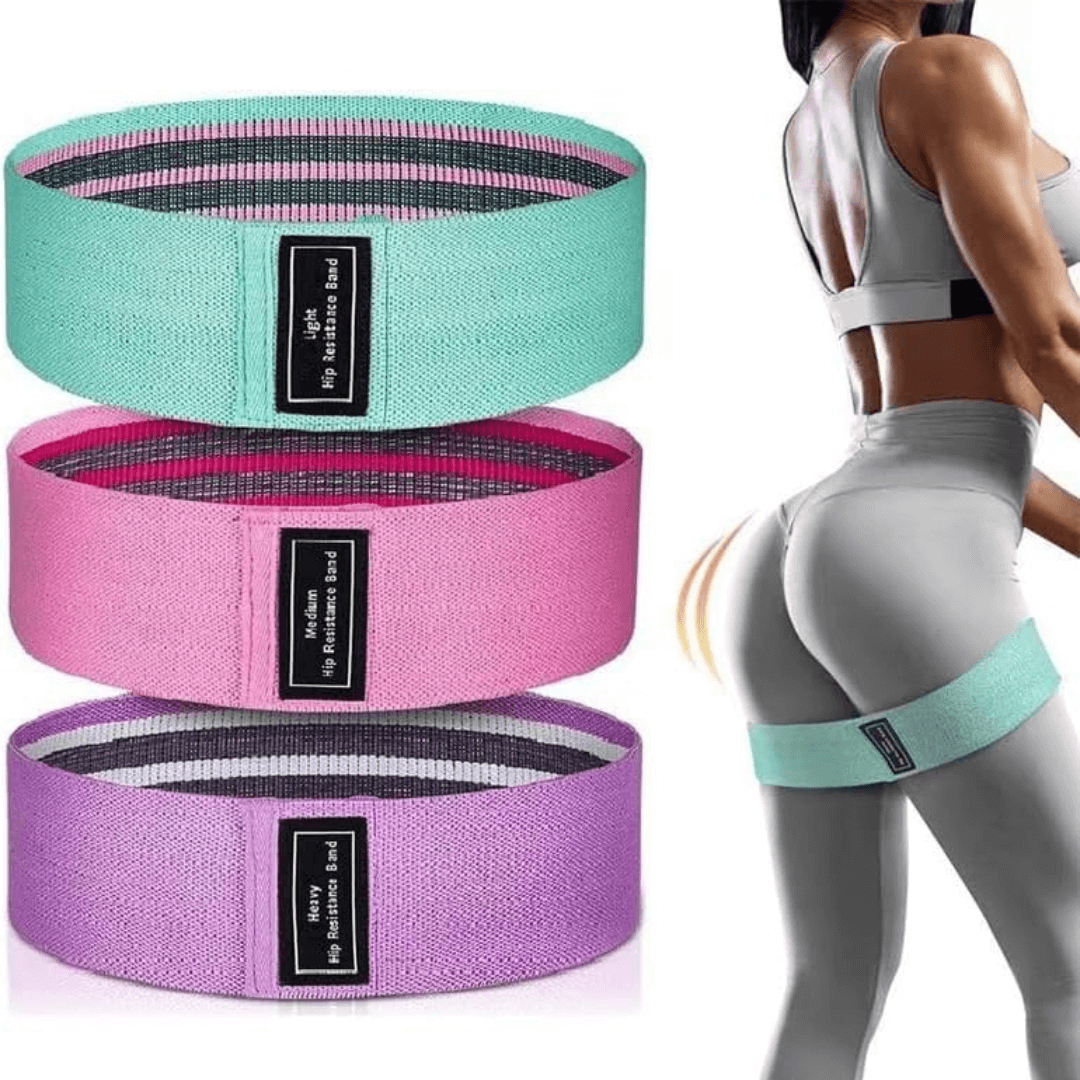 Hemokare Booty Bands – 3-Level Fabric Resistance Set