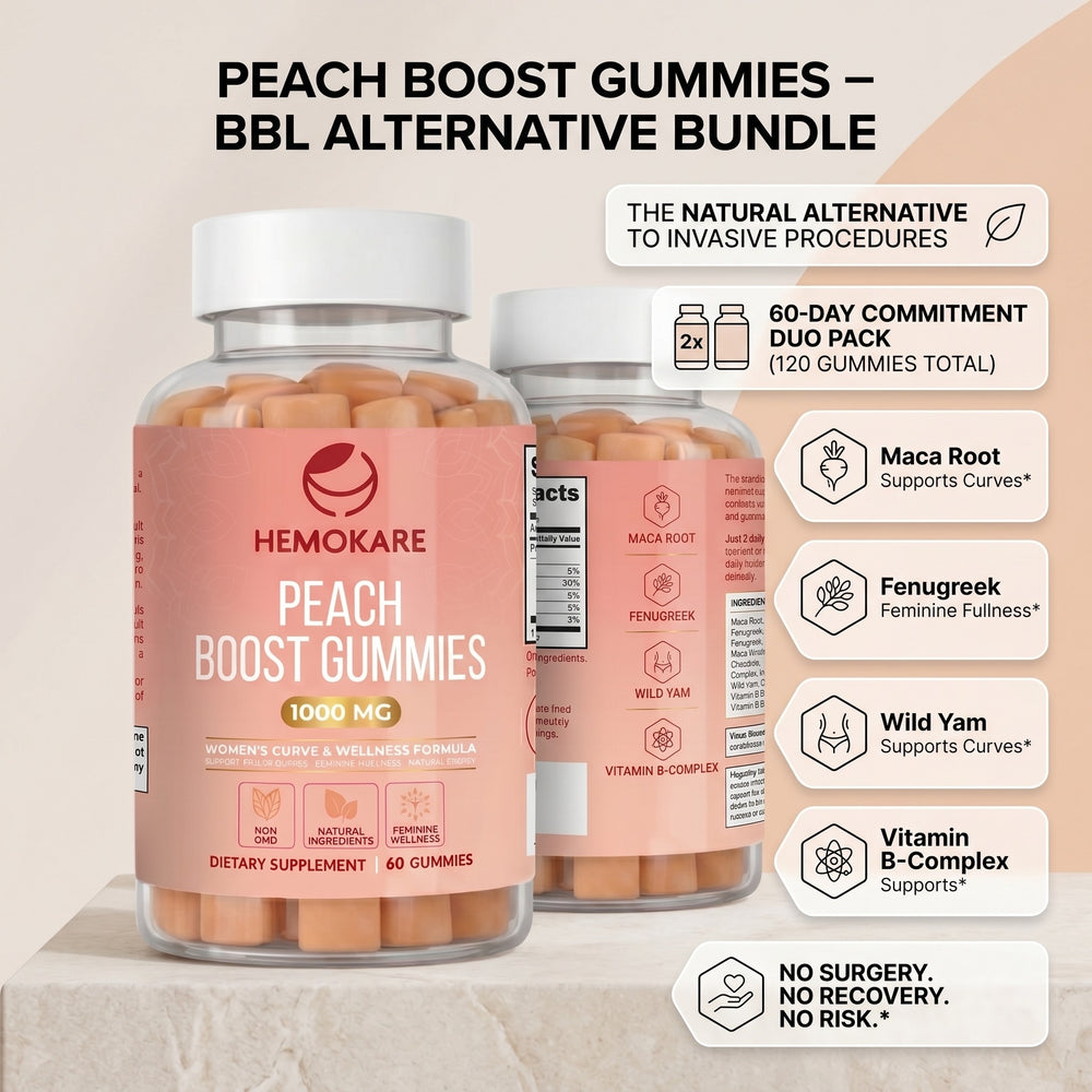 The Snatched Bundle — Peach Boost Gummies (2 Bottles)