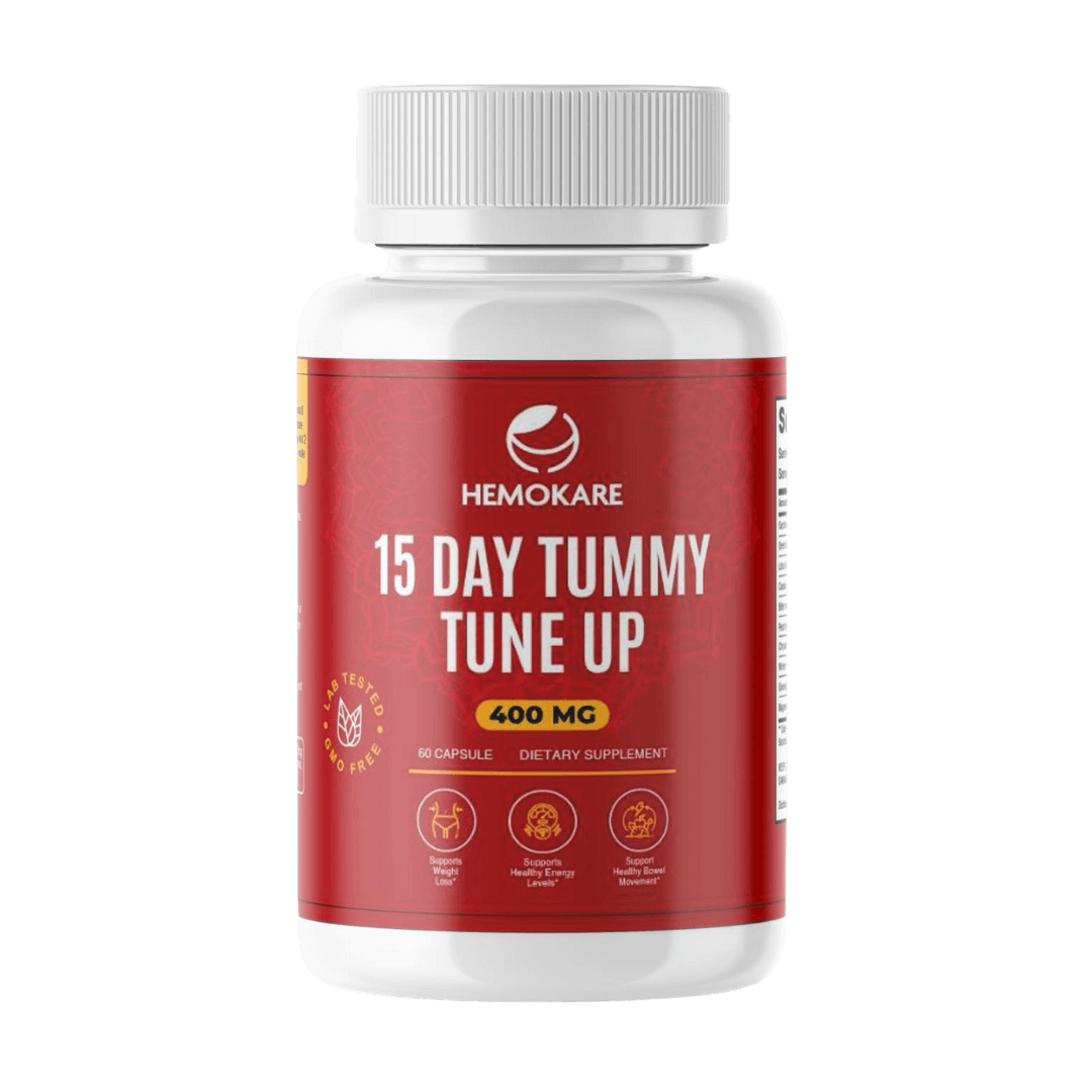 15-Day Tummy Tune-Up – 400mg Herbal Cleanse Capsules