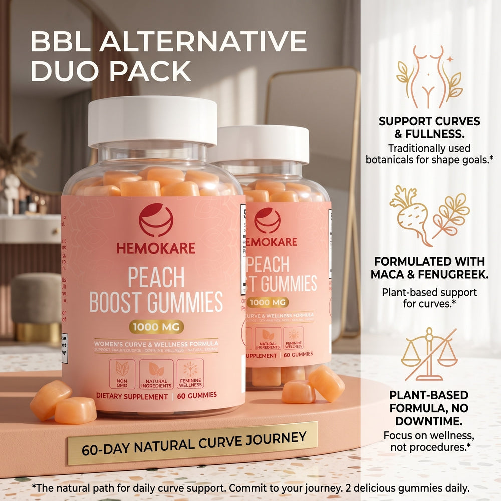 The Snatched Bundle — Peach Boost Gummies (2 Bottles)