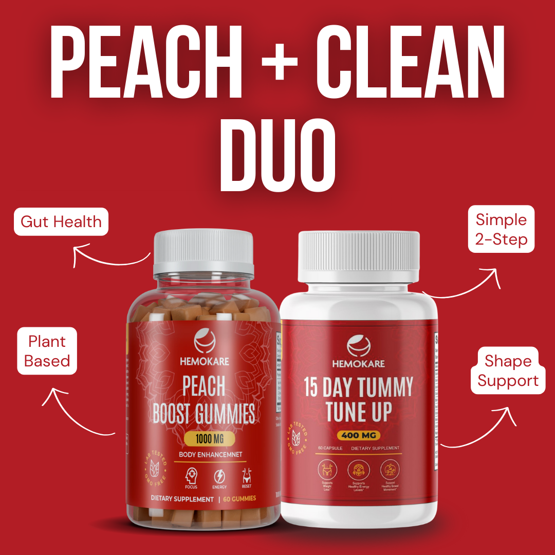 Peach + Clean Duo – 2-Step System for Curves & Gut Balance