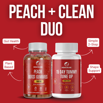 Peach + Clean Duo – 2-Step System for Curves & Gut Balance