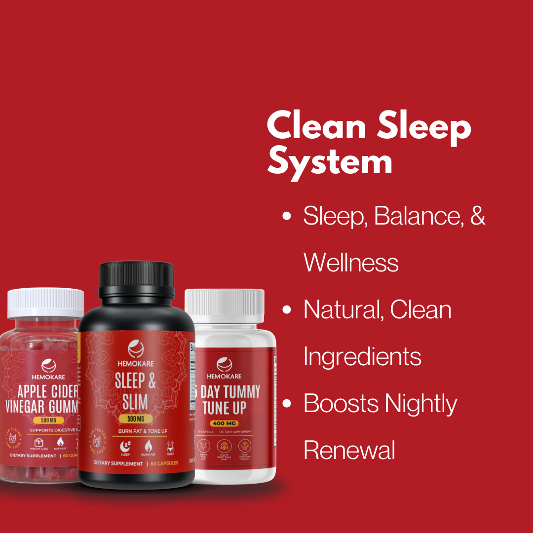 Clean Sleep System – Evening Detox & Gut Support Trio