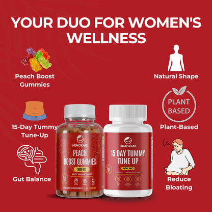 Peach + Clean Duo – 2-Step System for Curves & Gut Balance