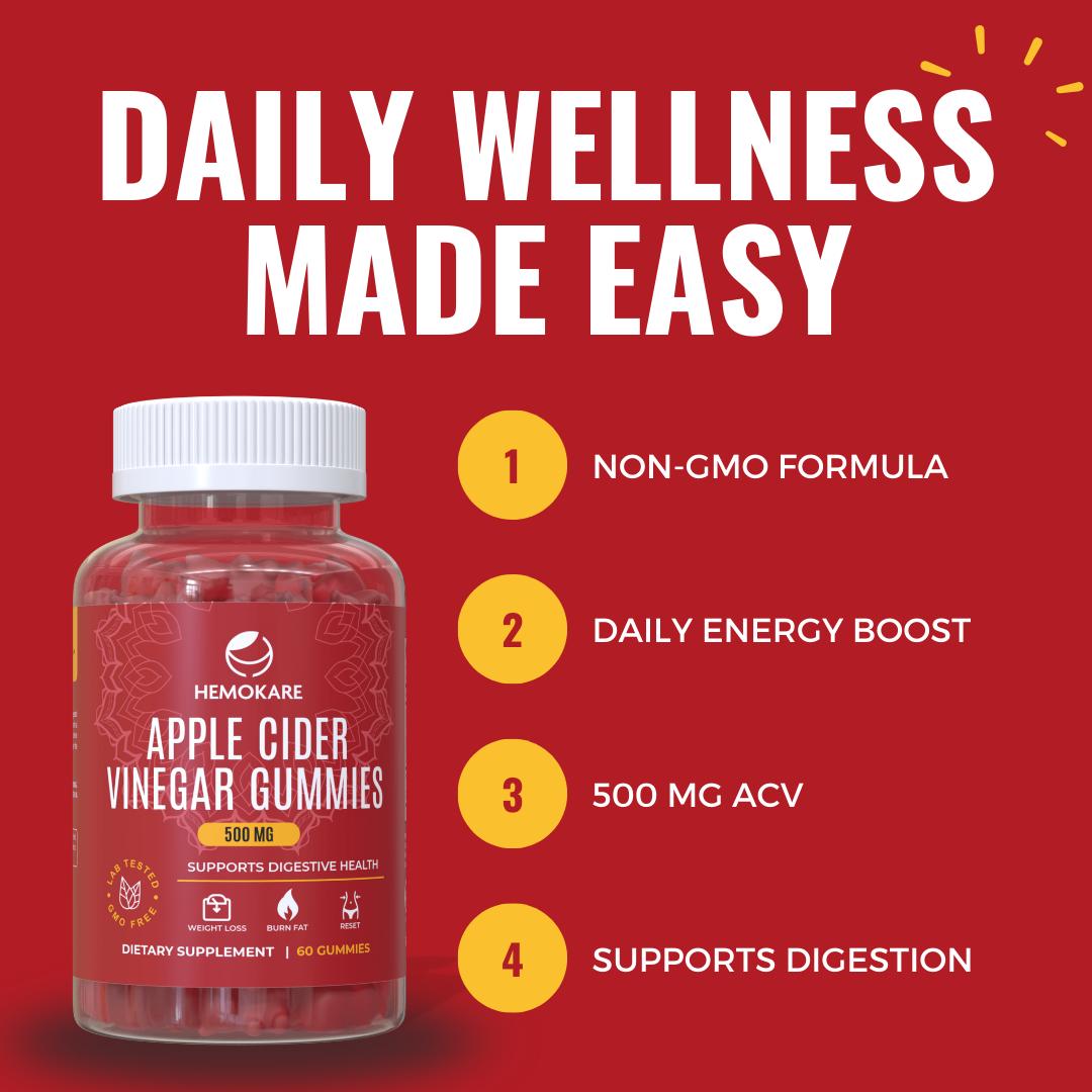 Apple Cider Vinegar Gummies – Daily Detox &amp; Balance Support