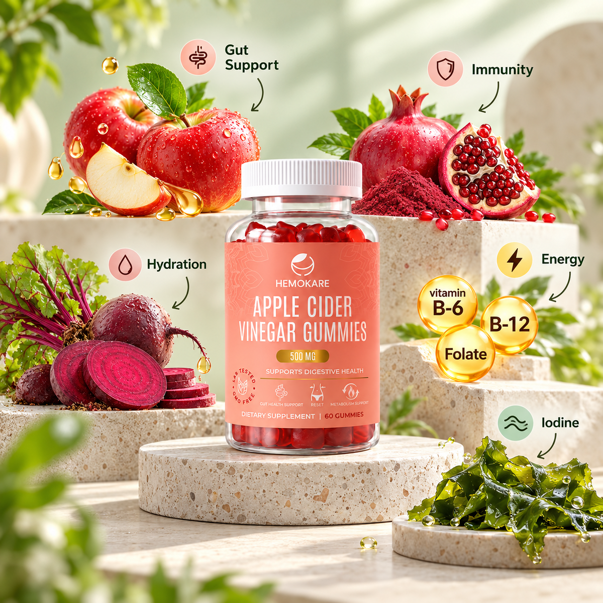 Apple Cider Vinegar Gummies | Daily Gut & Balance Support
