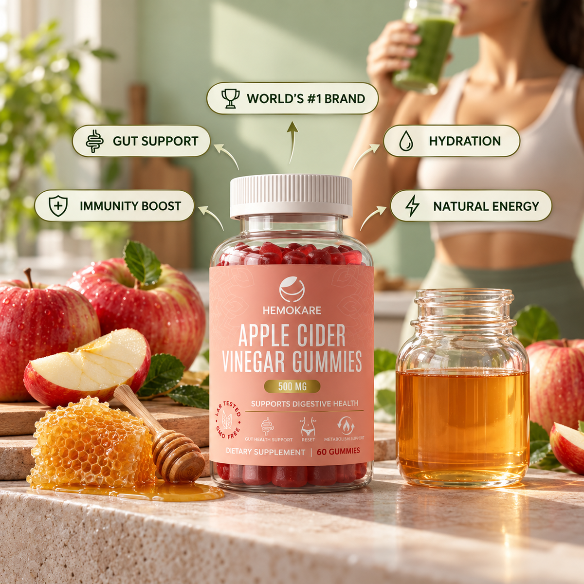 Apple Cider Vinegar Gummies | Daily Gut & Balance Support