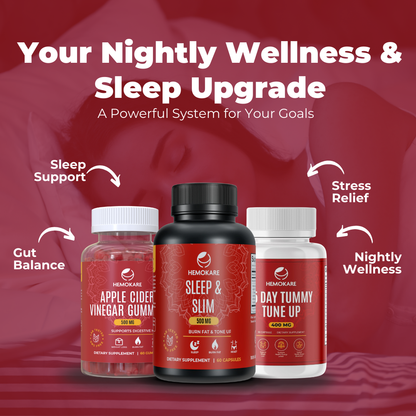 Clean Sleep System – Evening Detox & Gut Support Trio