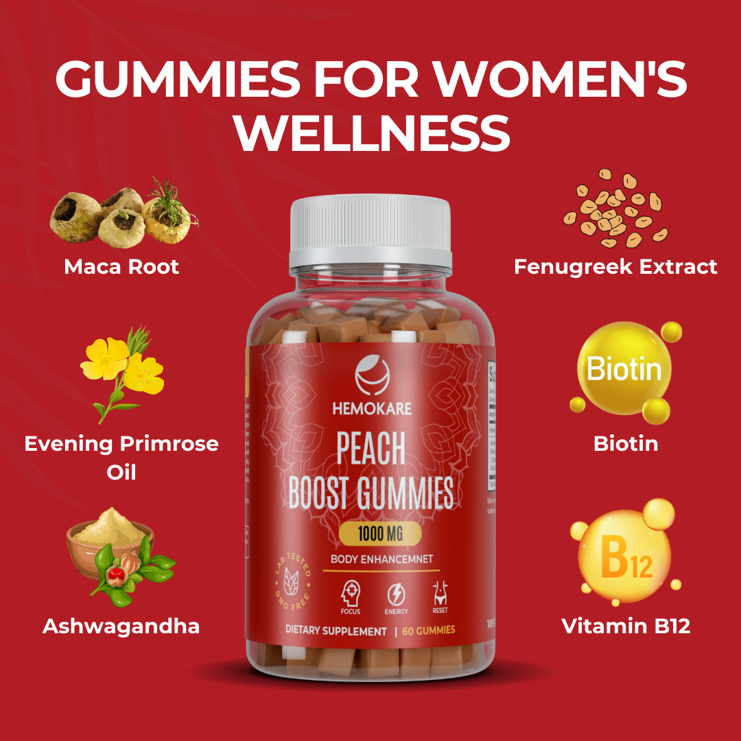 Peach Boost Gummies – Body Confidence Support