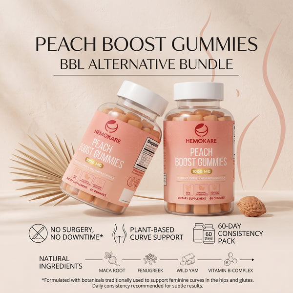 The Snatched Bundle — Peach Boost Gummies (2 Bottles)