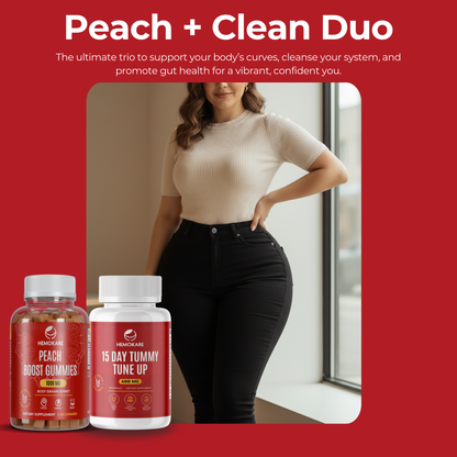 Peach + Clean Duo – 2-Step System for Curves & Gut Balance
