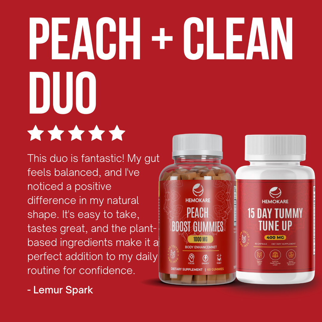 Peach + Clean Duo – 2-Step System for Curves & Gut Balance