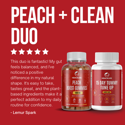 Peach + Clean Duo – 2-Step System for Curves & Gut Balance