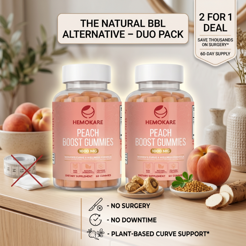 The Snatched Bundle — Peach Boost Gummies (2 Bottles)