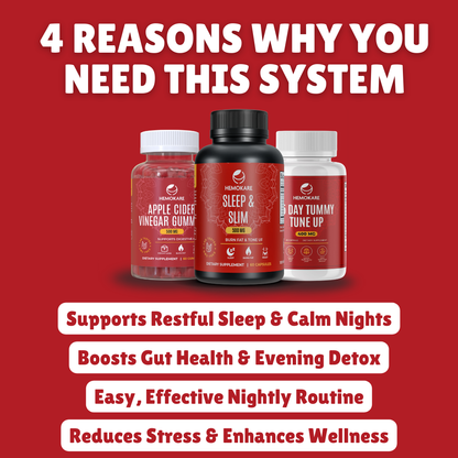 Clean Sleep System – Evening Detox & Gut Support Trio