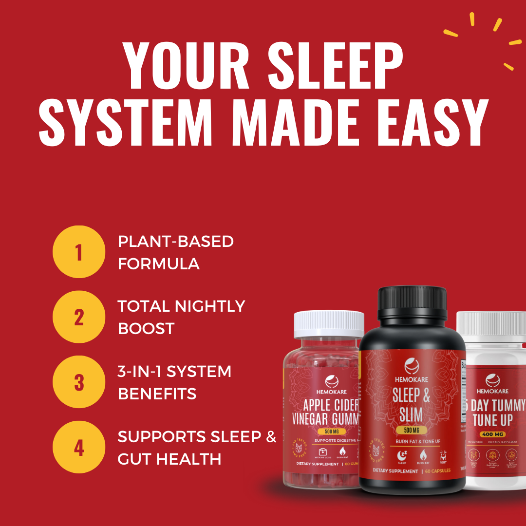 Clean Sleep System – Evening Detox & Gut Support Trio