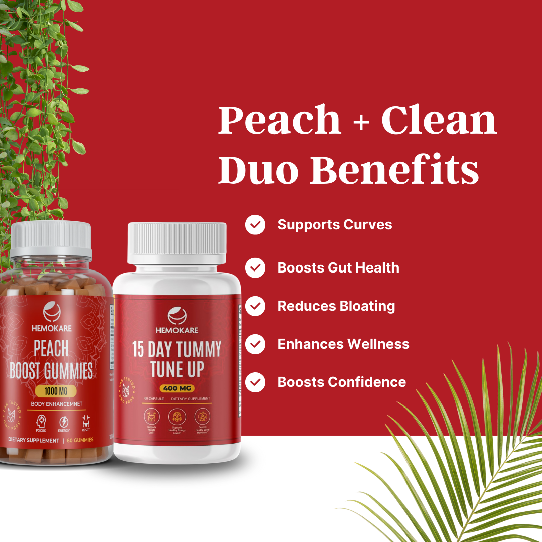 Peach + Clean Duo – 2-Step System for Curves & Gut Balance