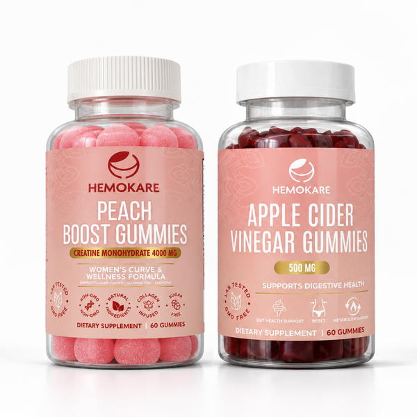 Peach Perfect Bundle | Peach Boost Gummies + Apple Cider Vinegar Gummies