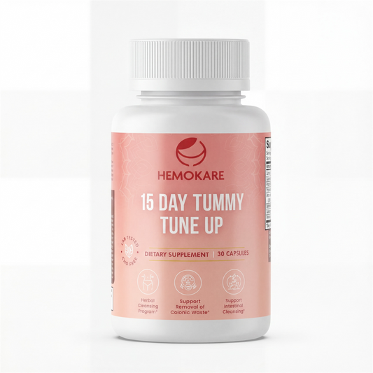 15-Day Tummy Tune-Up – 400mg Herbal Cleanse Capsules