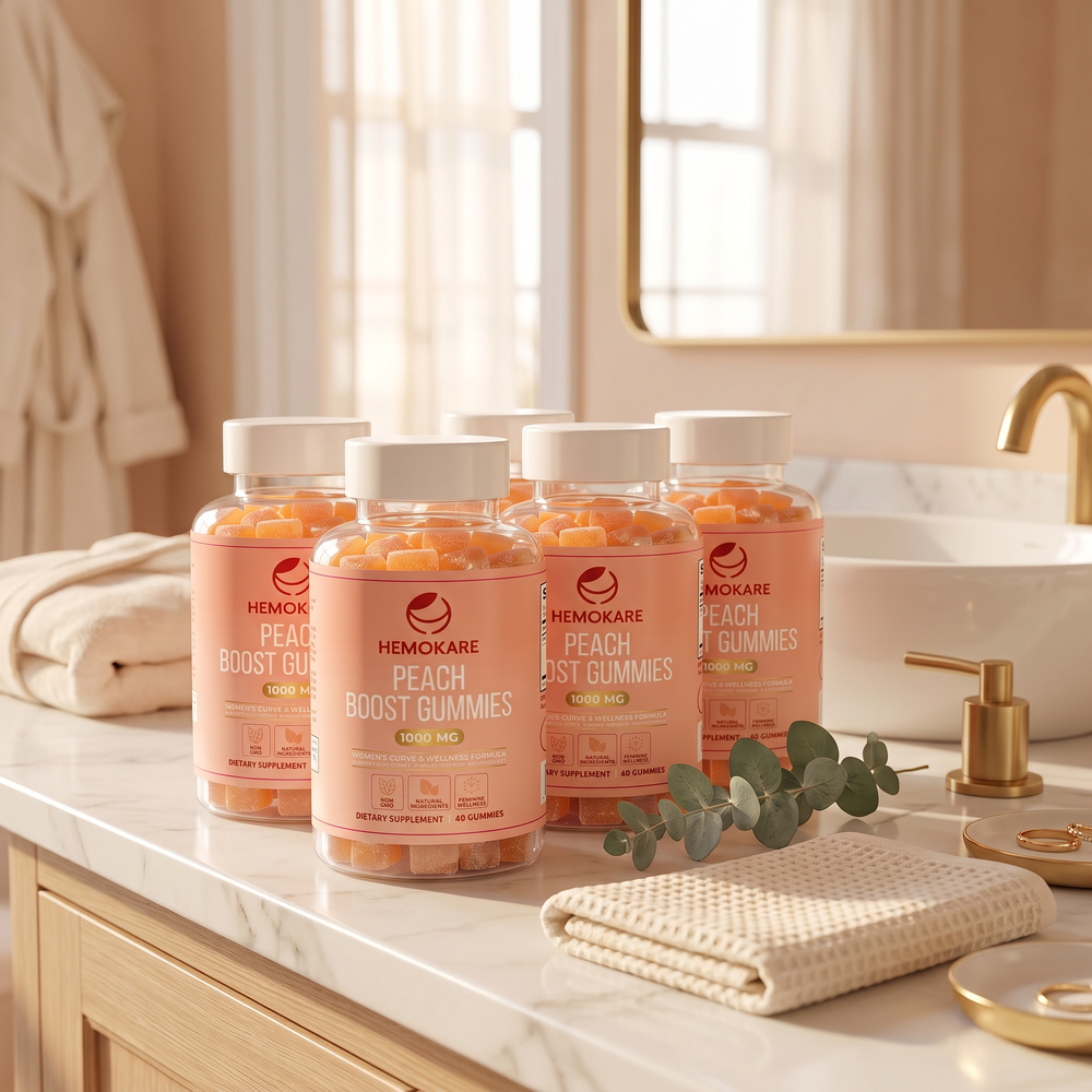 The Full Transformation — Peach Boost Gummies (6 Bottles)