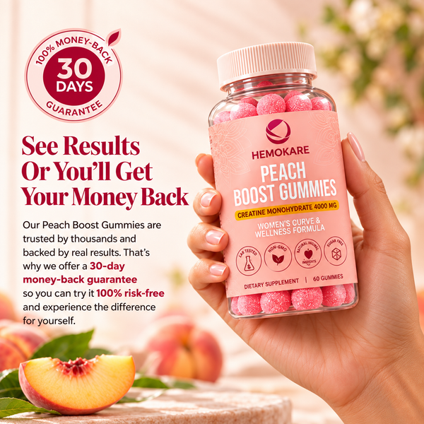 Peach Boost Gummies – Creatine + Collagen Body Confidence Support