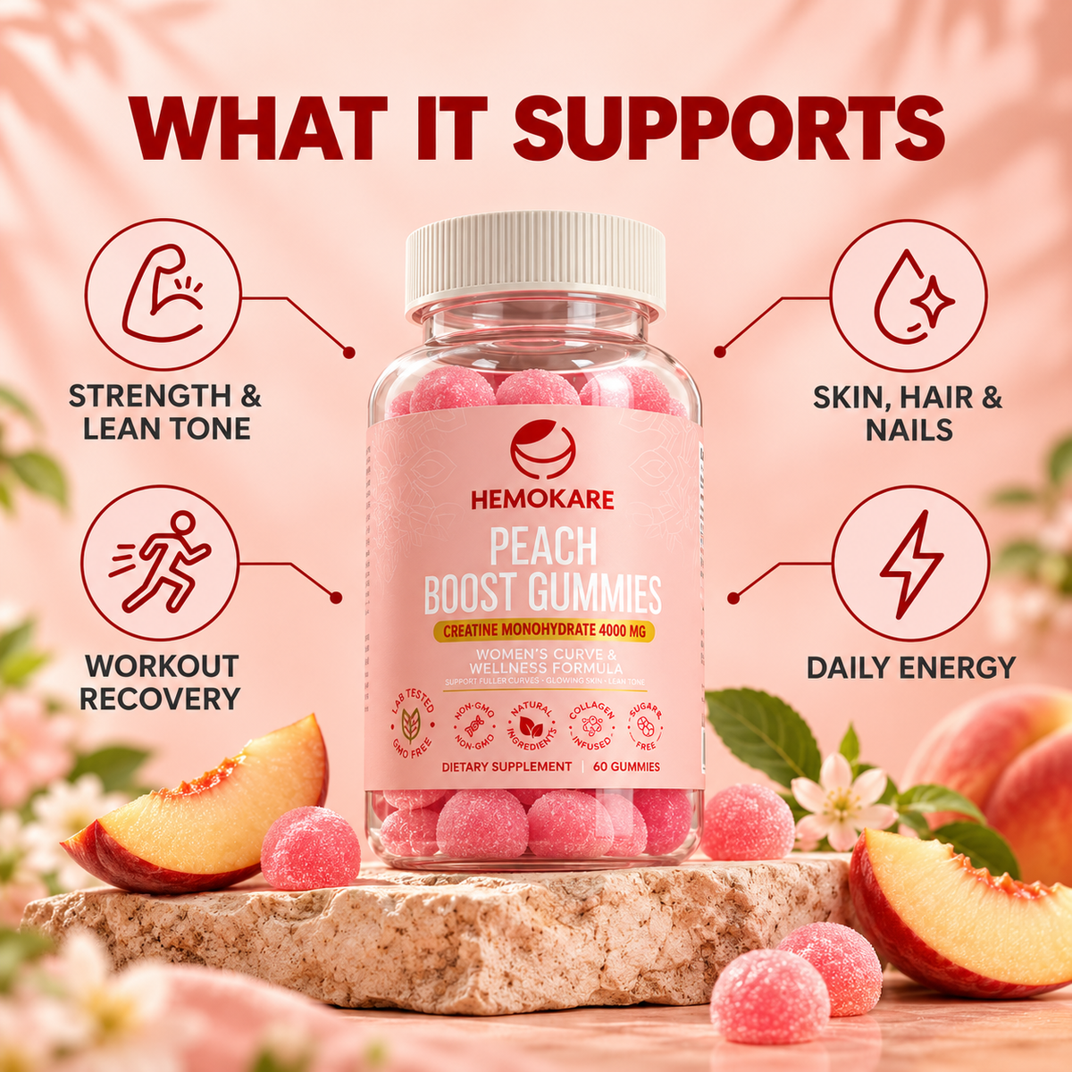 Peach Perfect Bundle | Peach Boost Gummies + Apple Cider Vinegar Gummies