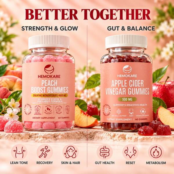 Peach Perfect Bundle | Peach Boost Gummies + Apple Cider Vinegar Gummies