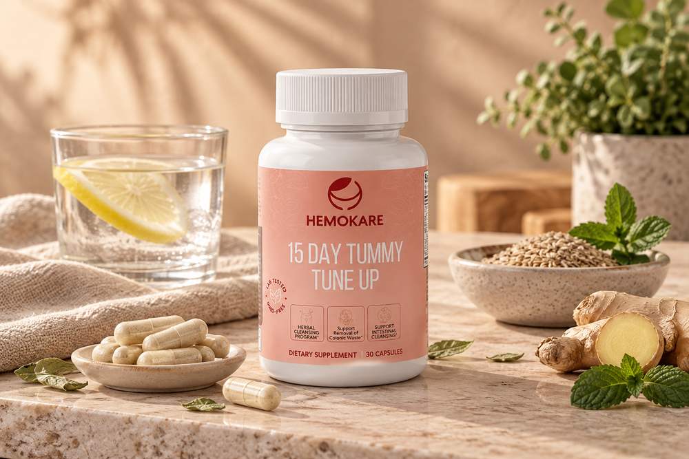 15-Day Tummy Tune-Up – 400mg Herbal Cleanse Capsules
