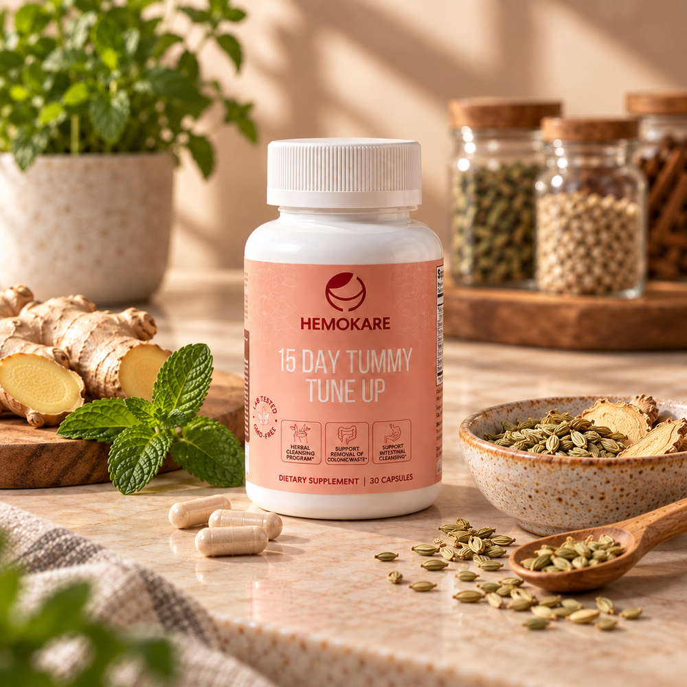 15-Day Tummy Tune-Up – 400mg Herbal Cleanse Capsules