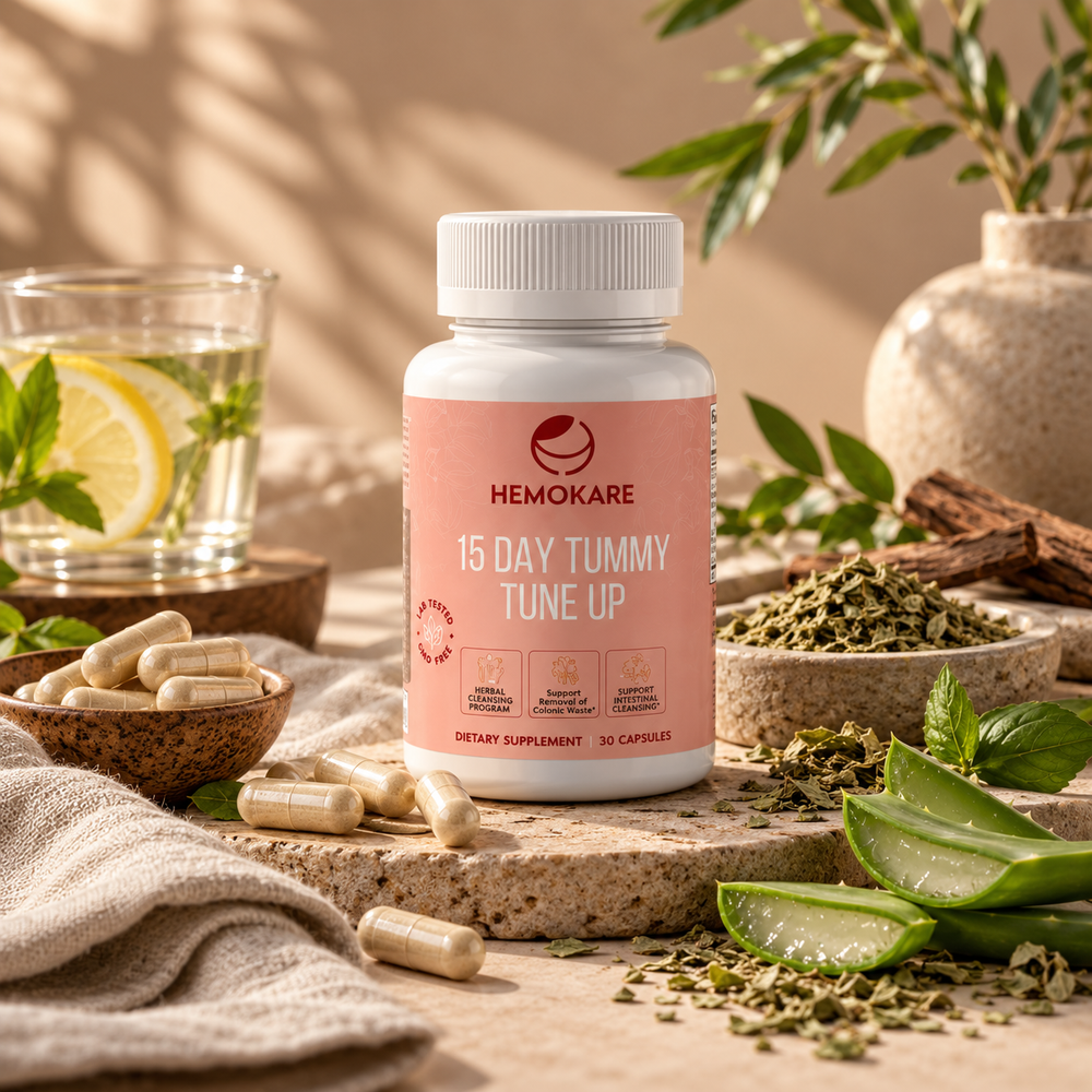 15-Day Tummy Tune-Up – 400mg Herbal Cleanse Capsules