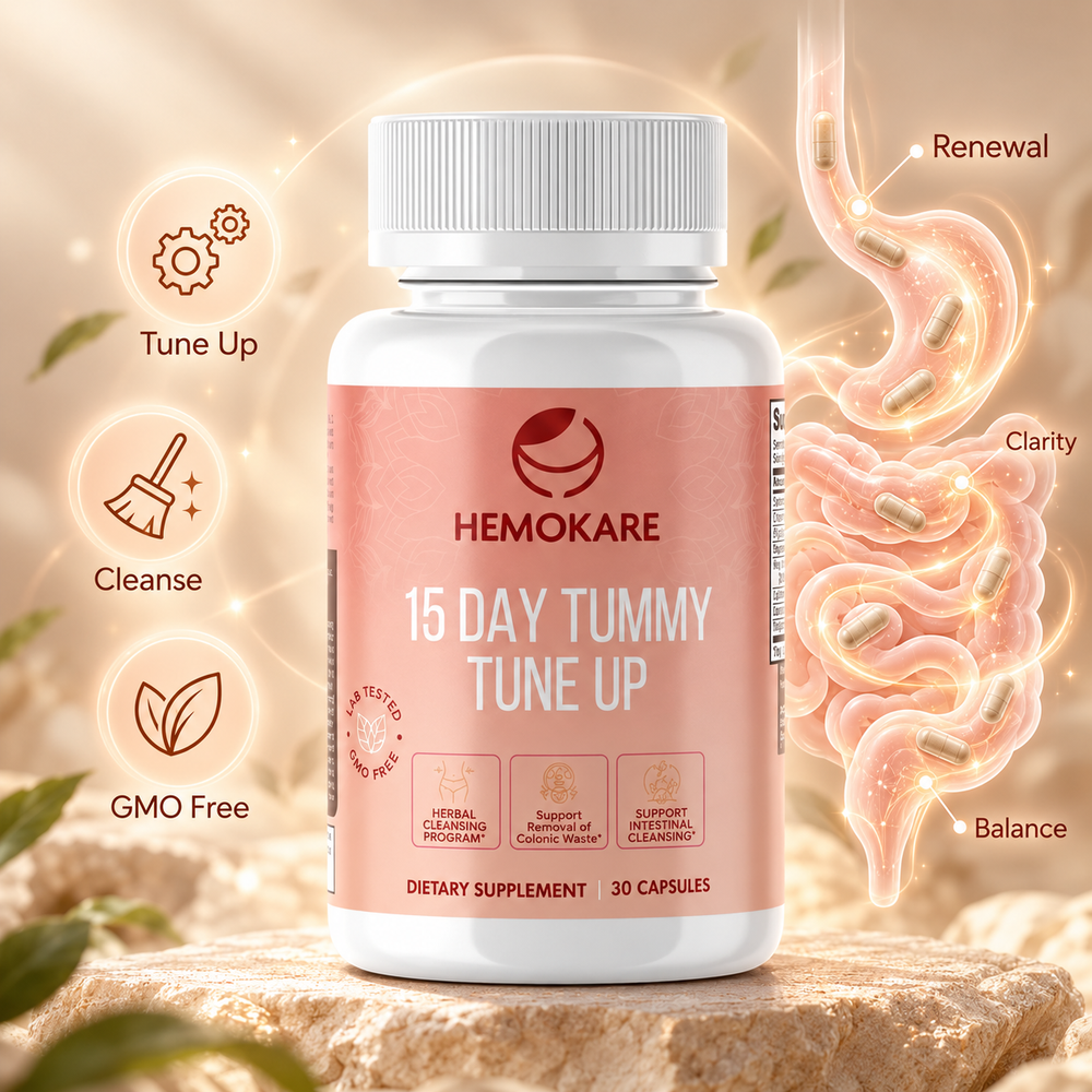 15-Day Tummy Tune-Up – 400mg Herbal Cleanse Capsules