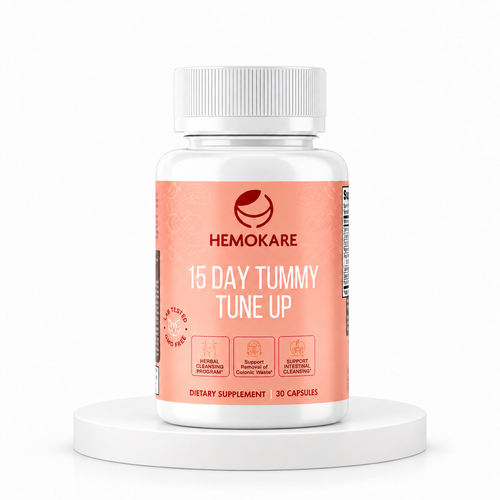 15-Day Tummy Tune-Up – 400mg Herbal Cleanse Capsules