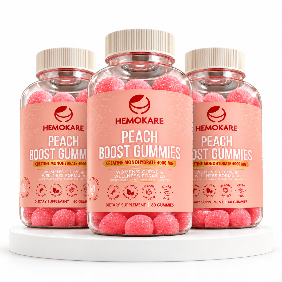 Peach Boost Gummies — 45-Day Trio (The Peach Cycle™)